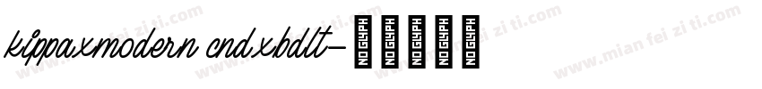 kippaxmodern cndxbdlt字体转换